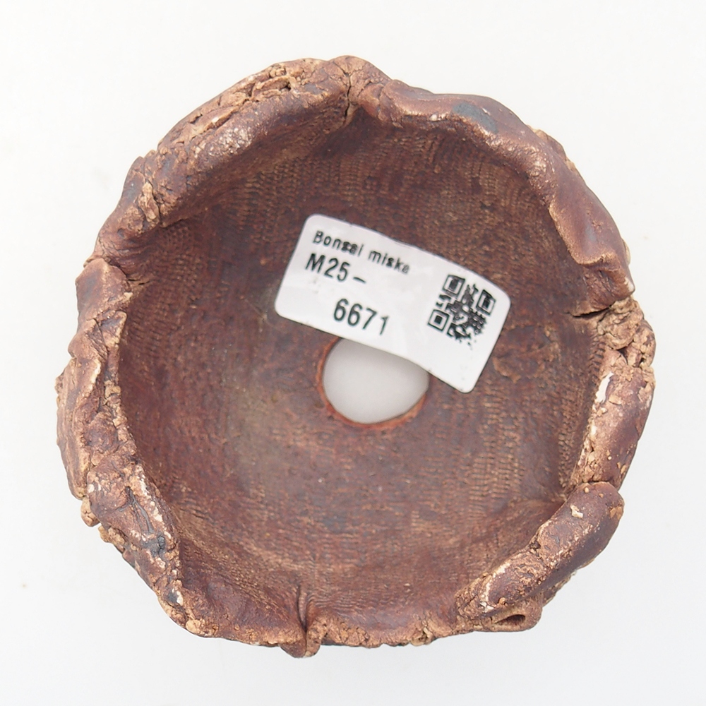 Kerámia kagyló 9 x 8,5 x 6,5 cm , színe barna