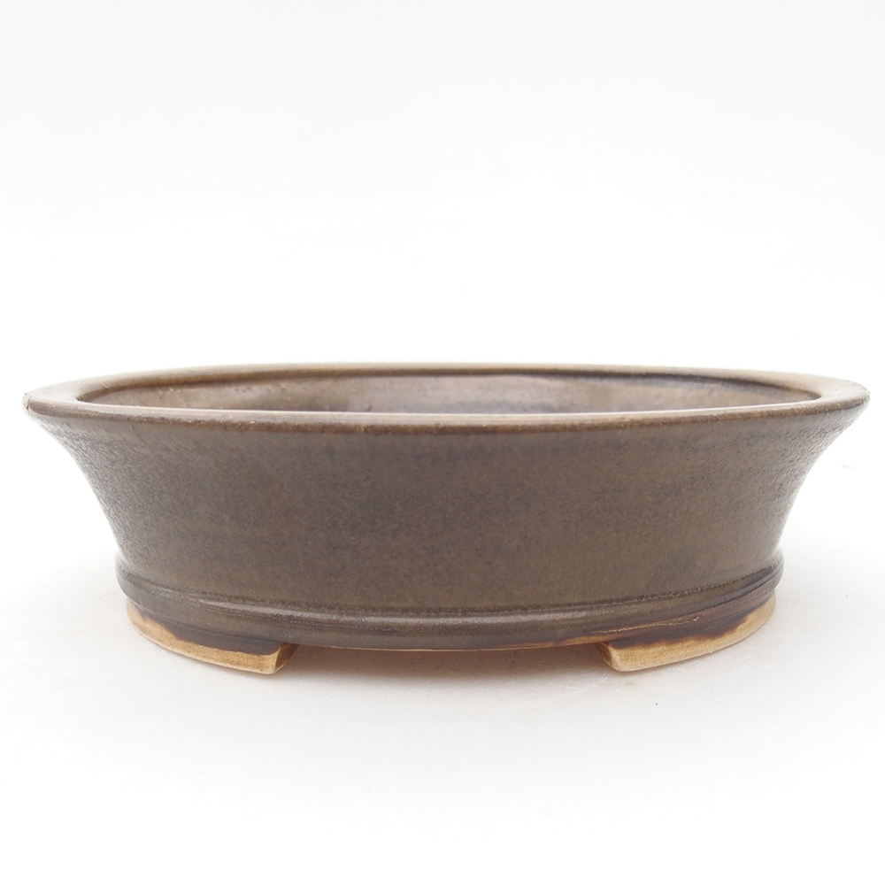kerámia bonsai tál 18 x 16 x 4,5 cm, barna