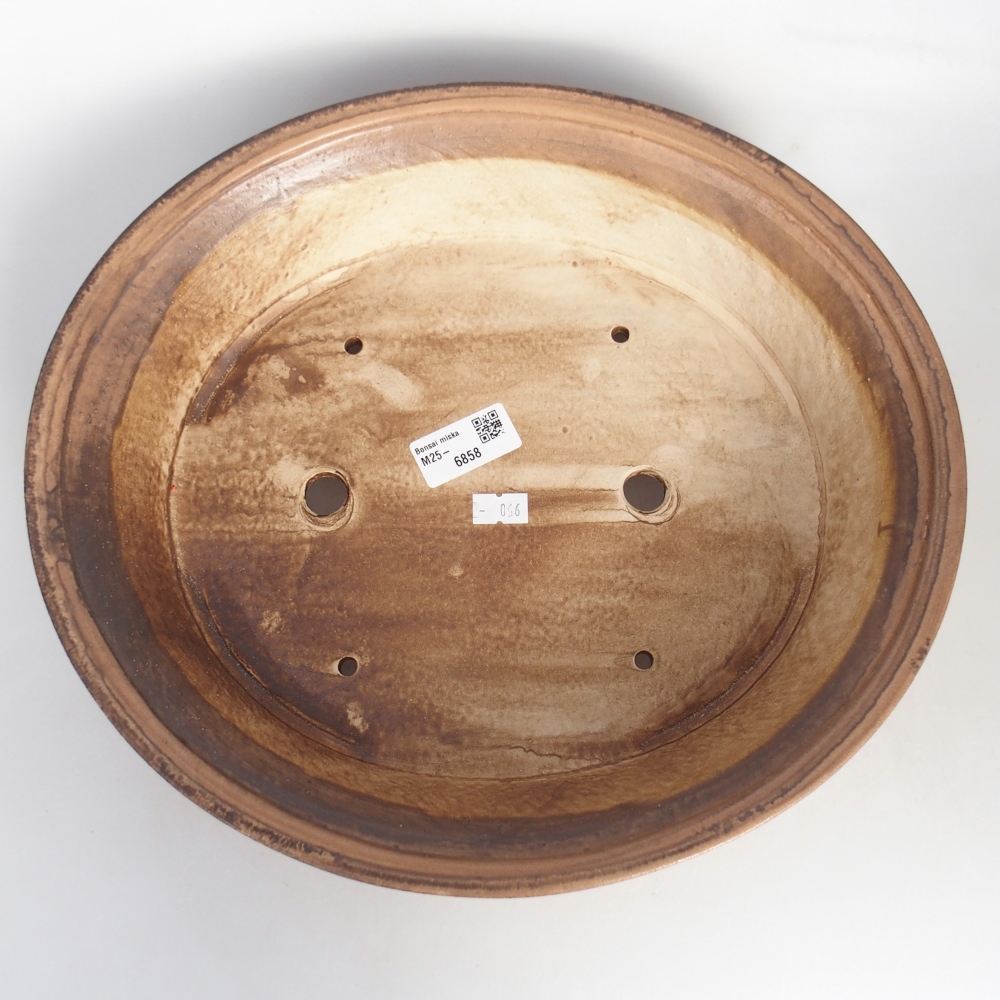 kerámia bonsai tál 32 x 29 x 7 cm, rózsaszínű