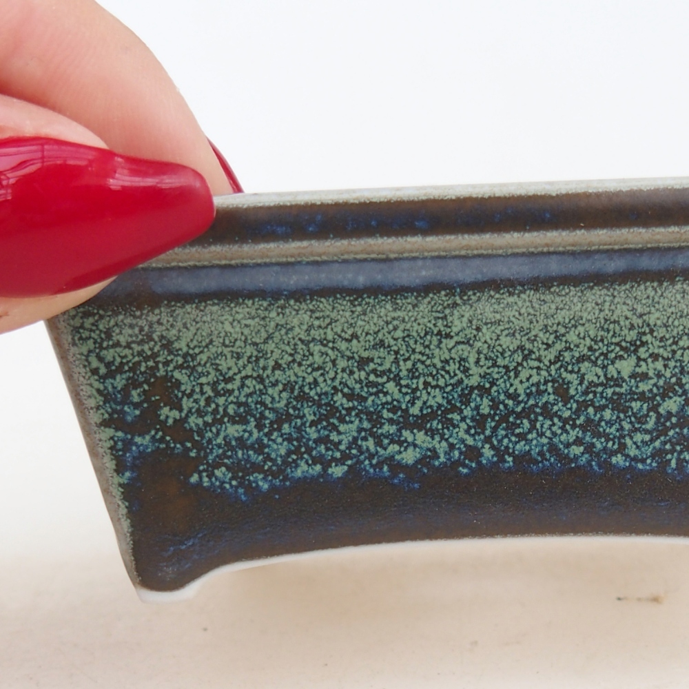 Mini bonsai tál 7,5 x 6 x 3 cm, zöld