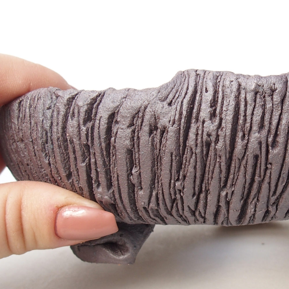 Kerámia bonsai tál 17 x 15 x 5,5 cm, fém színben