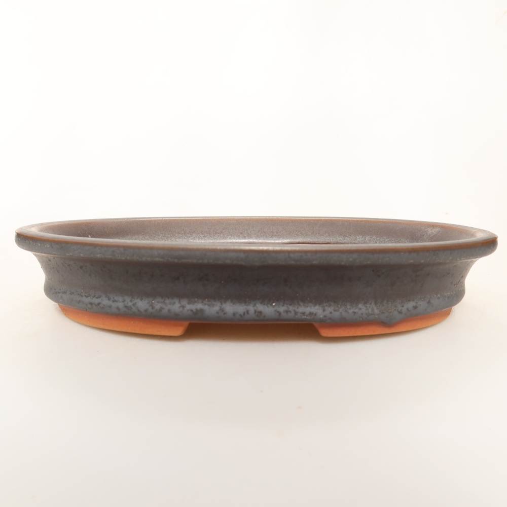 Kerámia tál  21 x 15 x 4 cm, fém színű