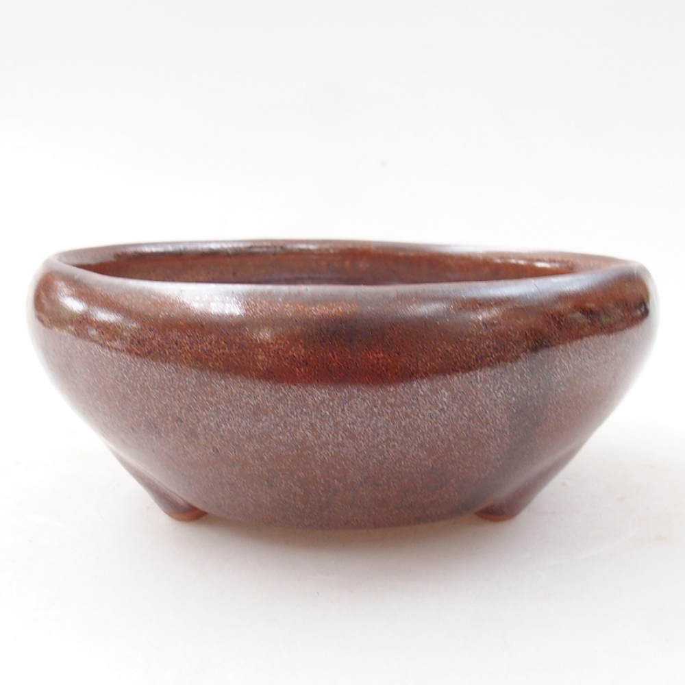 kerámia bonsai tál 11 x 11 x 5 cm, barna