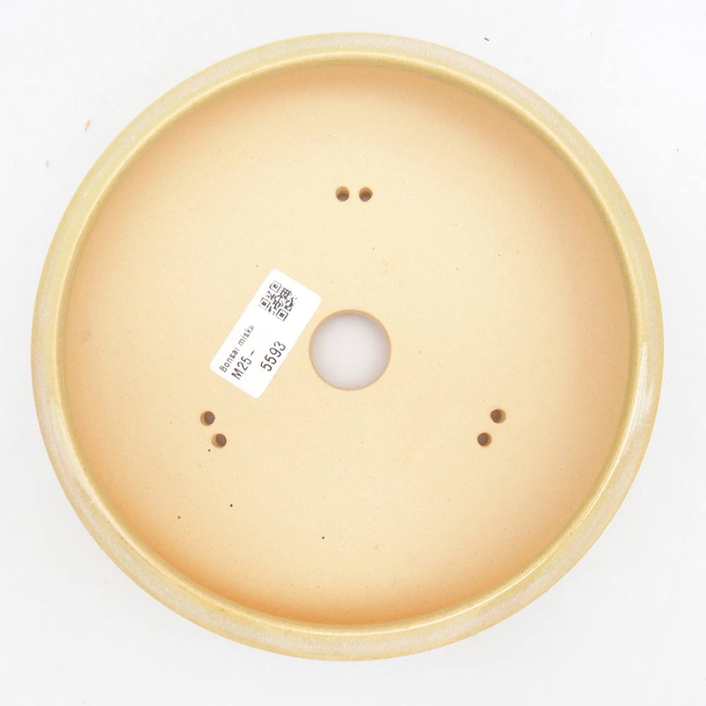 Kerámia bonsai tál 18,5 x 18,5 x 5,5 cm, zöld