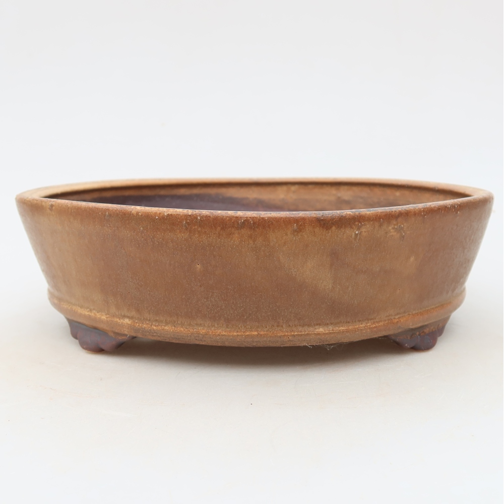 Kerámia bonsai tál 21,5 x 21,5 x 6 cm, rózsaszínű