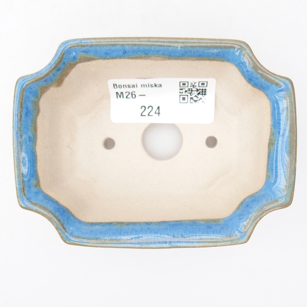 Mini bonsai tál 9 x 6,5 x 3,5 cm, kék színben
