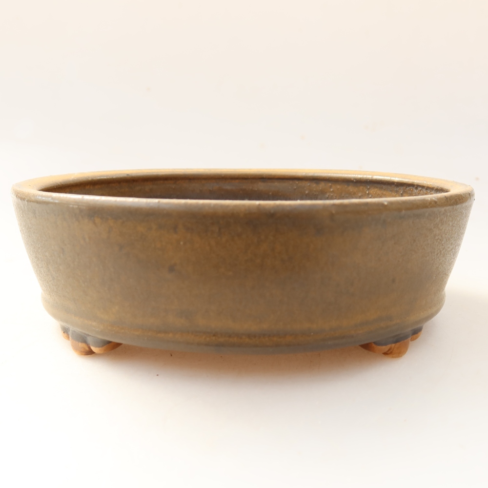 kerámia bonsai tál 15,5 x 15,5 x 5 cm, barna