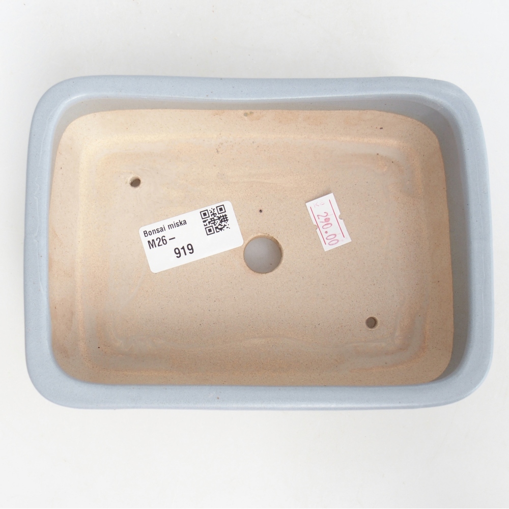 kerámia bonsai tál 16,5 x 12 x 5,5 cm, kék színben