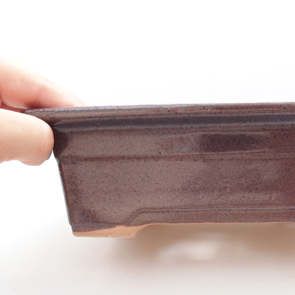 kerámia bonsai tál 22 x 17 x 5 cm, zöld