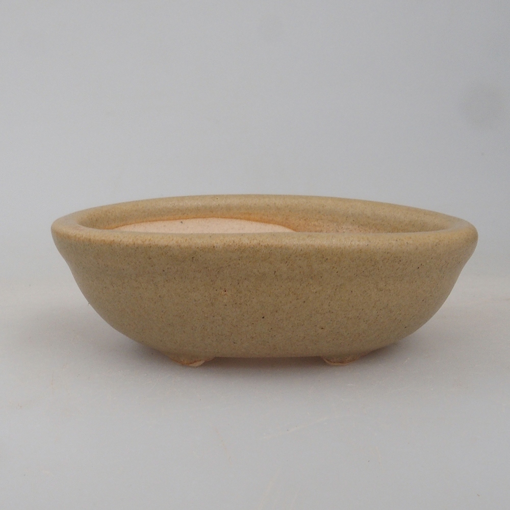 Mini bonsai tál 7 x 5 x 2 cm, barna