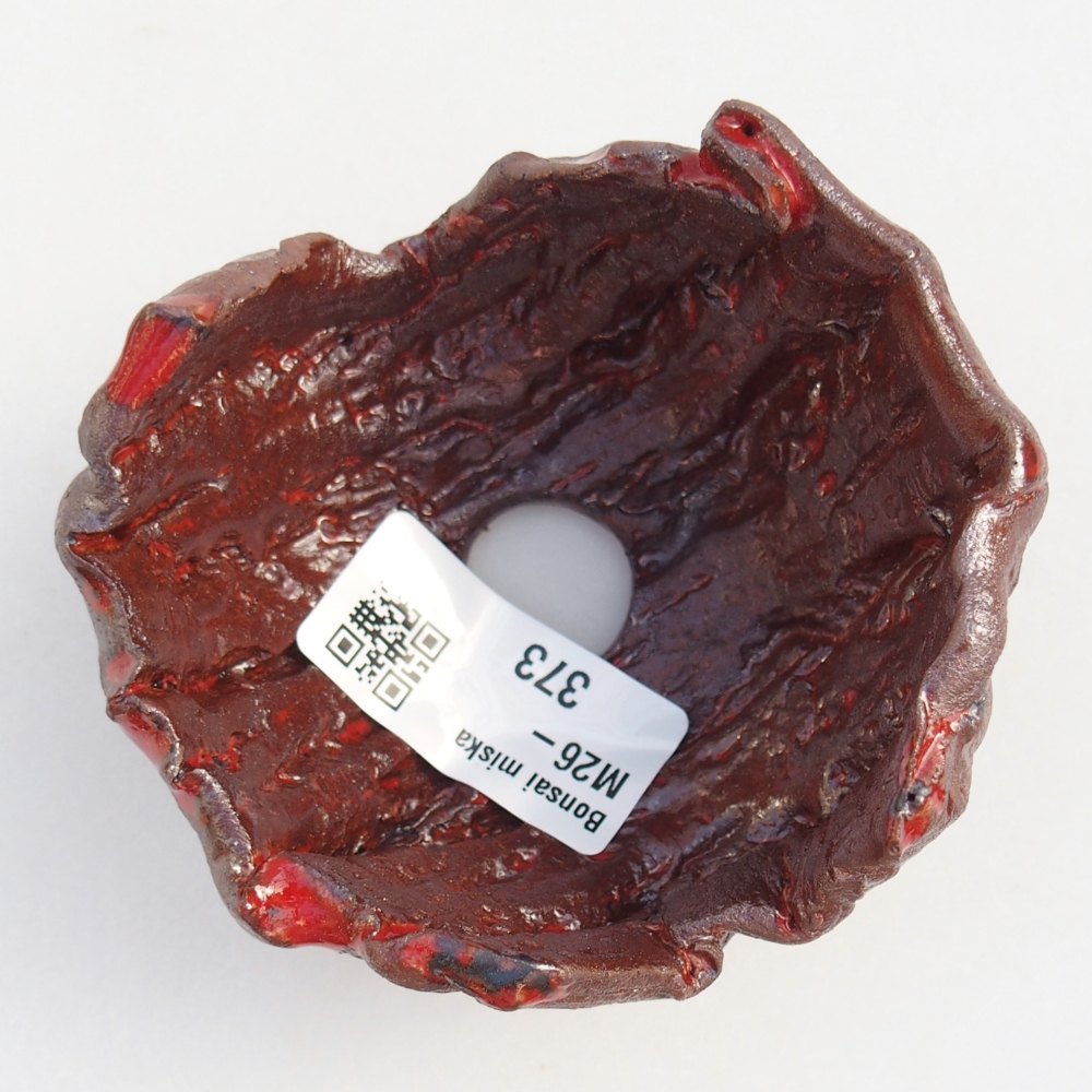 Kerámia kagyló 8 x 8 x 5,5 cm , barna színű