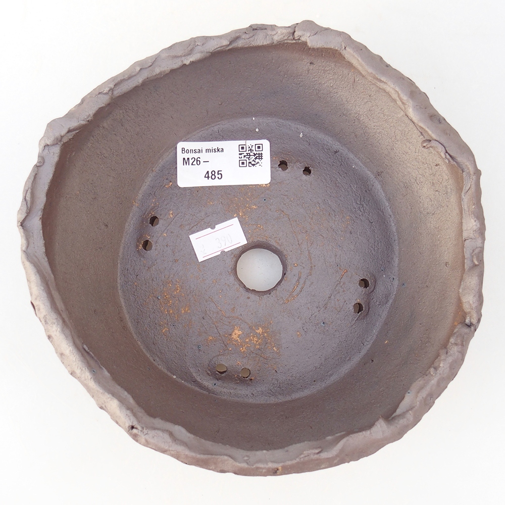 Kerámia bonsai tál 17 x 17 x 6,5 cm, fém színben