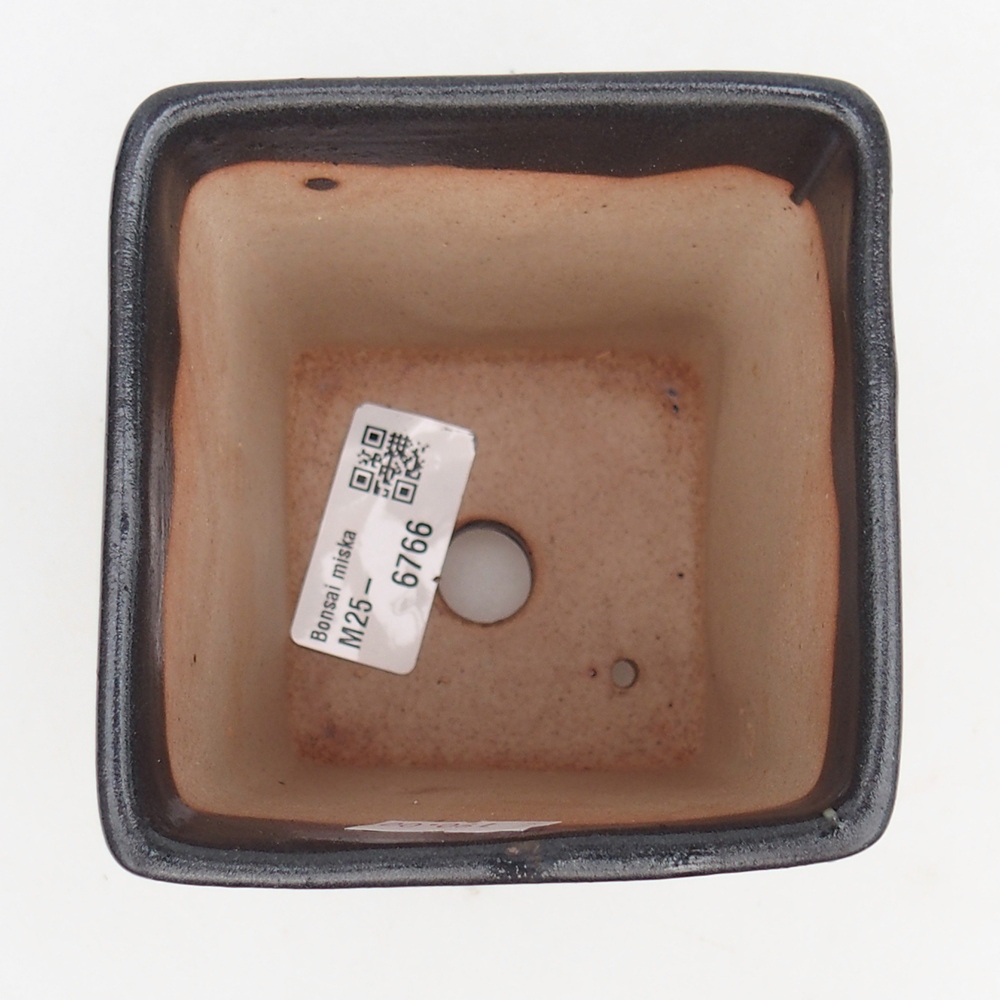 kerámia bonsai tál 8,5 x 8,5 x 11,5 cm, szürke