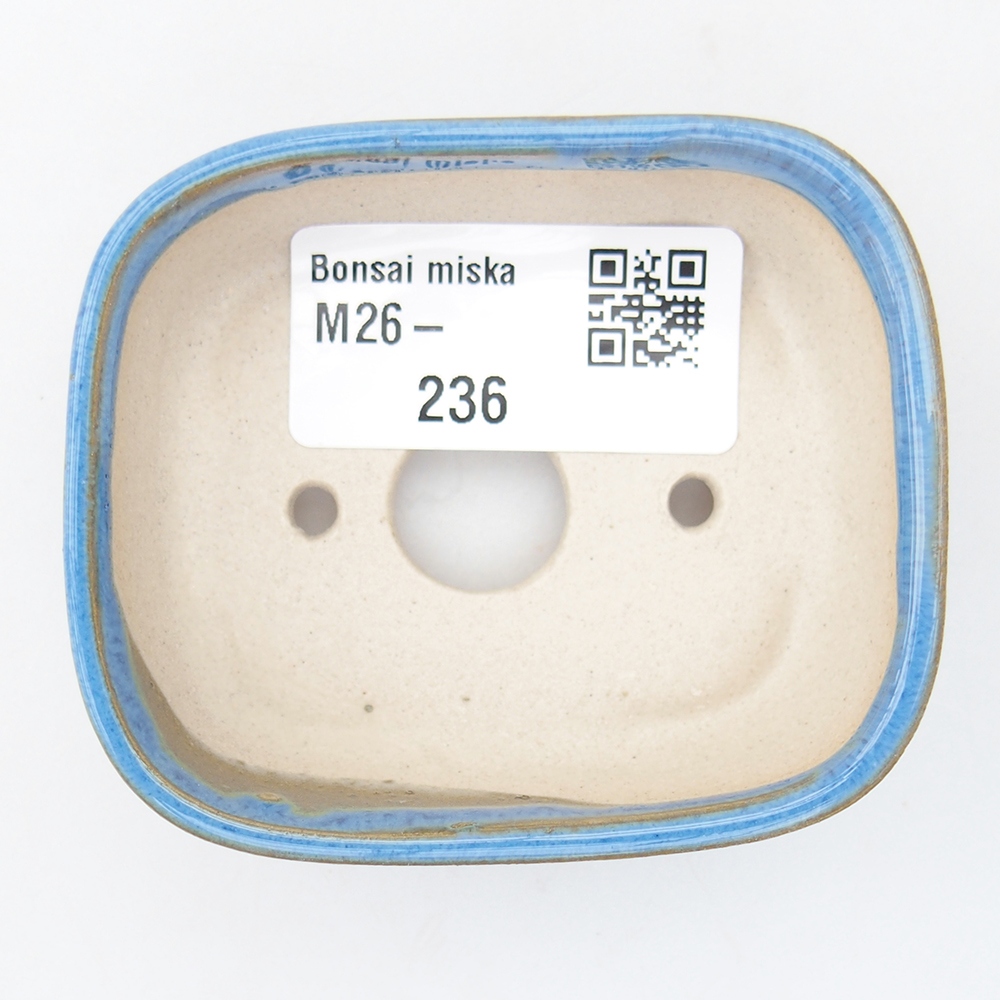 Mini bonsai tál 7 x 6 x 2,5 cm, kék színű