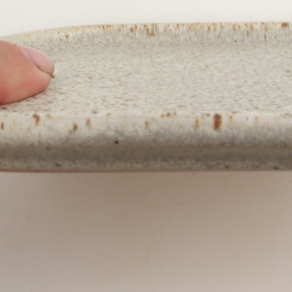 Kerámia tál H36 - 17,5 x 15 x 1 cm - bézs színű