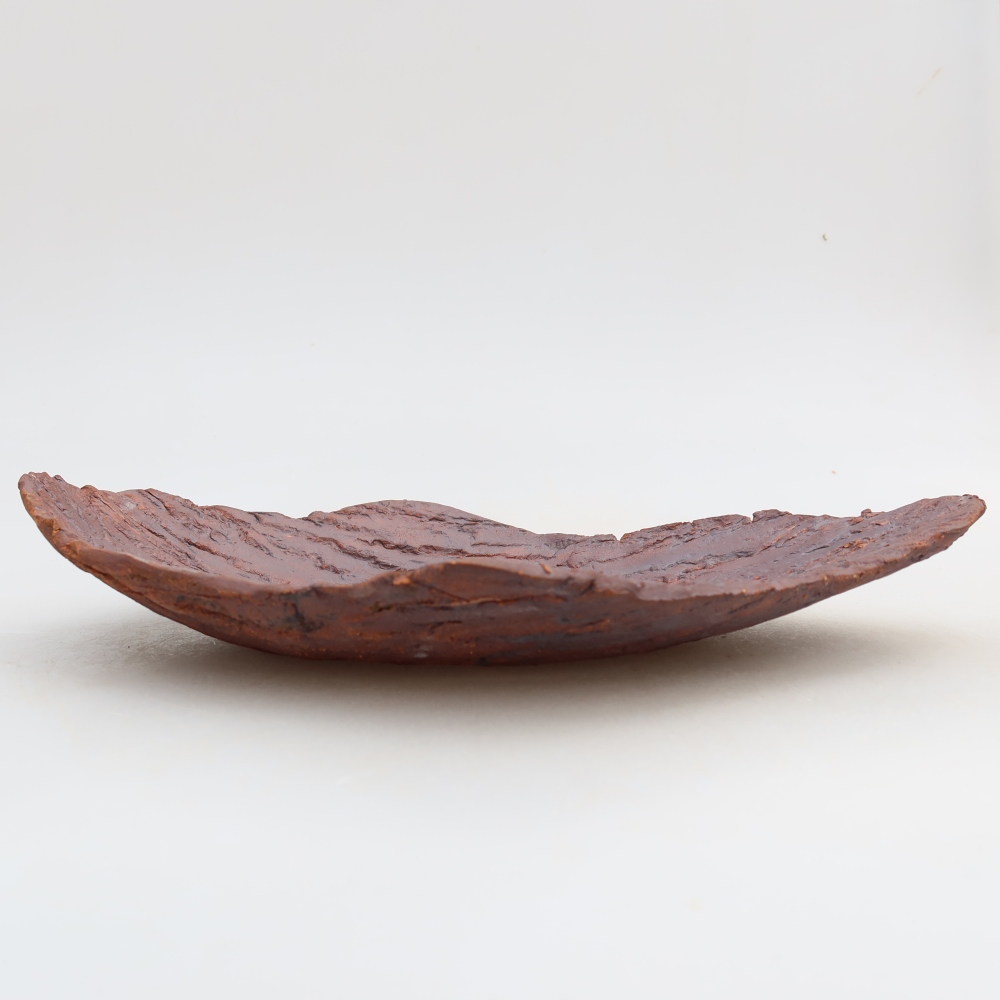 Kerámia héj  27 x 18,5 x 5 cm, barna színű