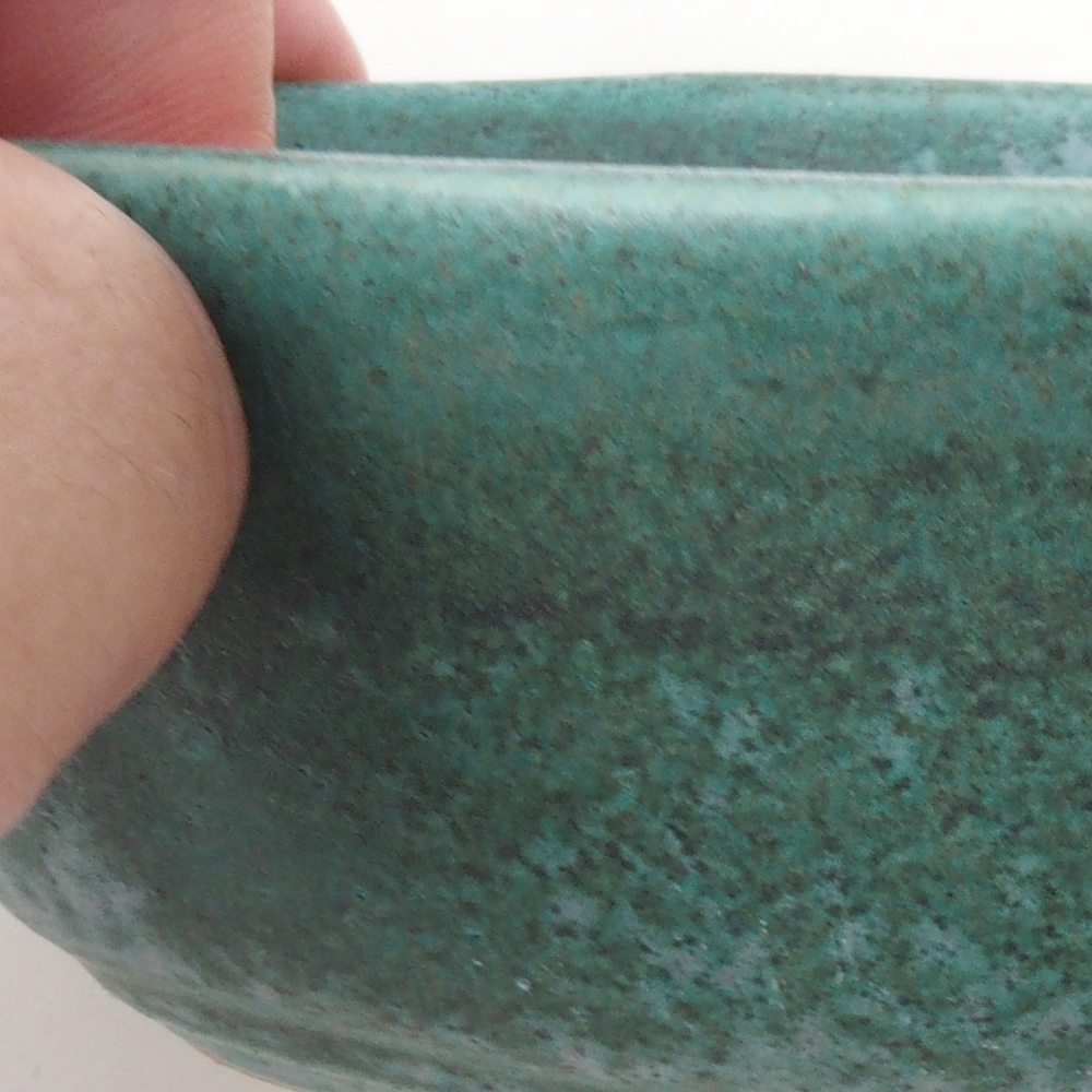 Bonsai tál H05 - 11 x 8 x 4 cm. - zöld