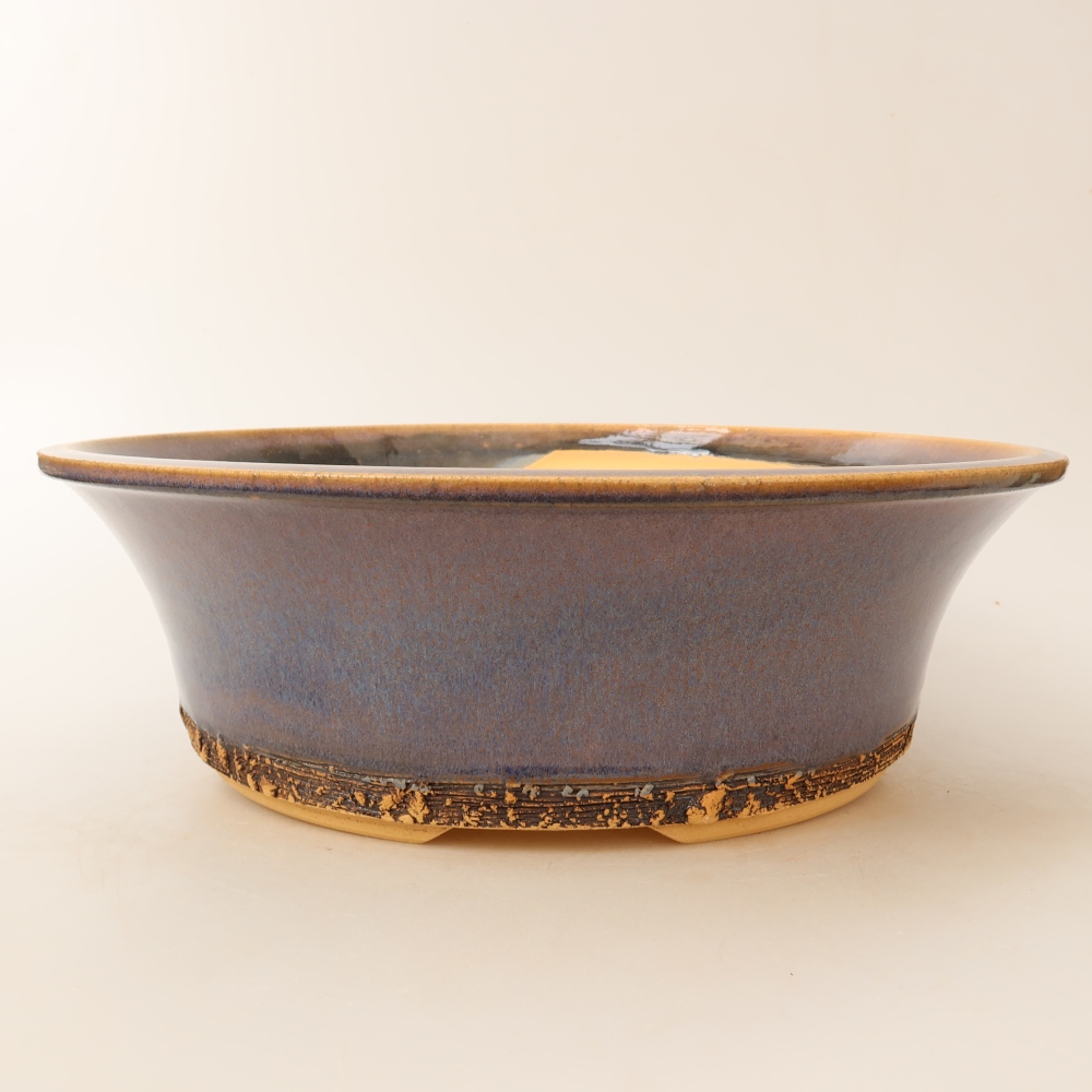 Kerámia bonsai-tál 29,5 x 29,5 x 9,5 cm, kék színű