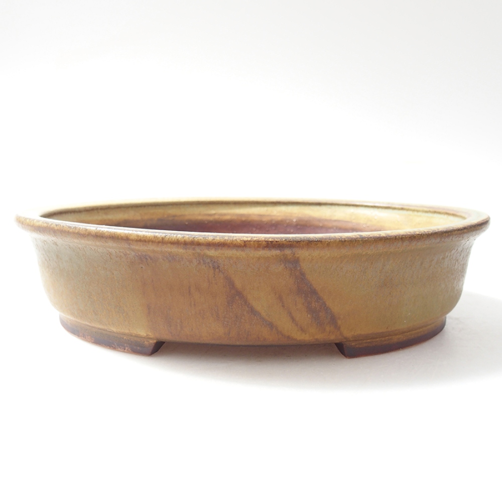 kerámia bonsai tál 21 x 19 x 5 cm, zöld