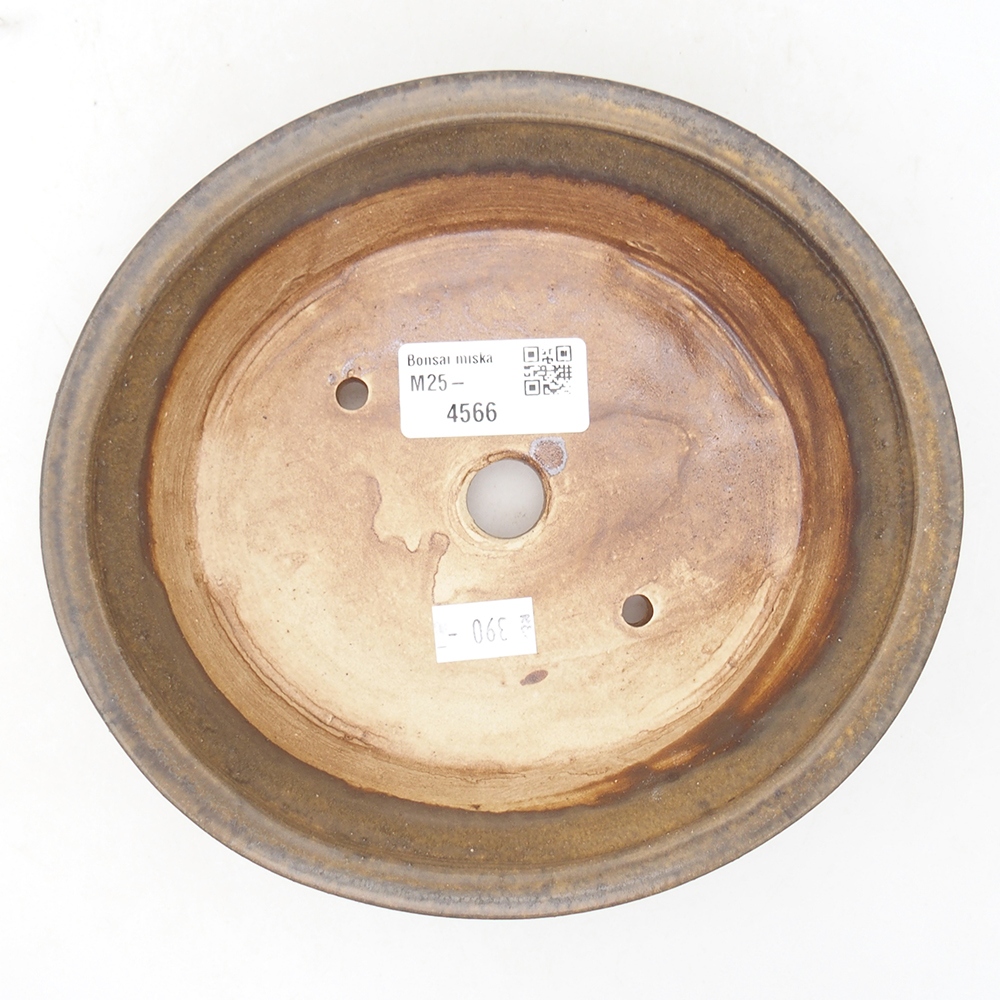 kerámia bonsai tál 18 x 16 x 4,5 cm, barna