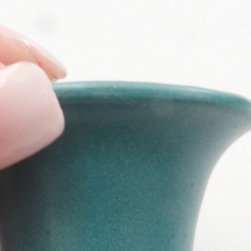 kerámia bonsai tál 6,5 x 5,5 x 4 cm, kék színben