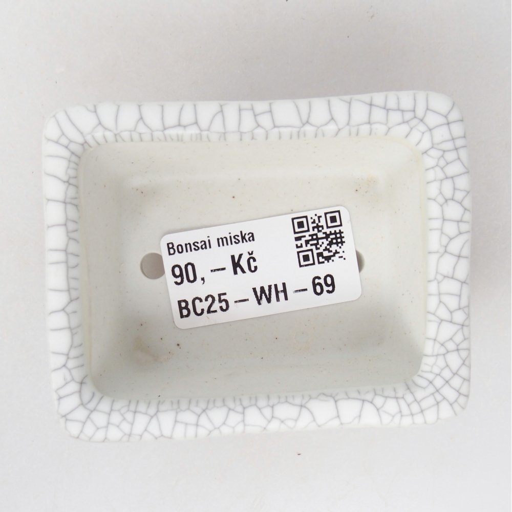 Mini bonsai tál 8 x 6,5 x 3,5 cm, raku színben