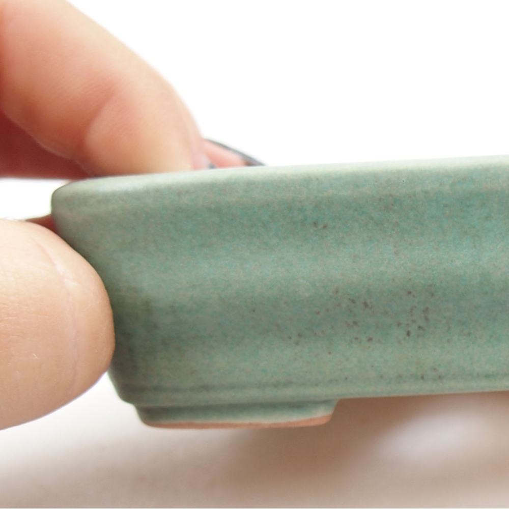 kerámia bonsai tál 22 x 17 x 5 cm, zöld