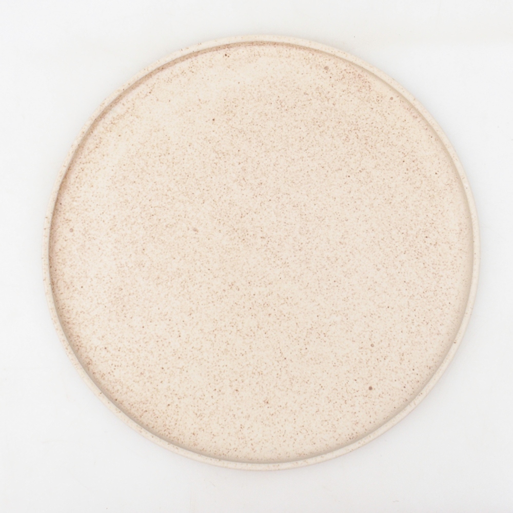 Kerek Bonsai konzol D7-L - 28 x 28 x 1,5 cm - bézs színű