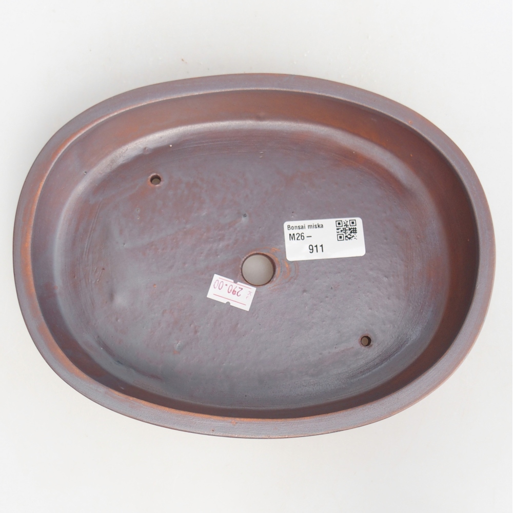 Kerámia bonsai tál 22 x 17 x 4 cm, fém színben