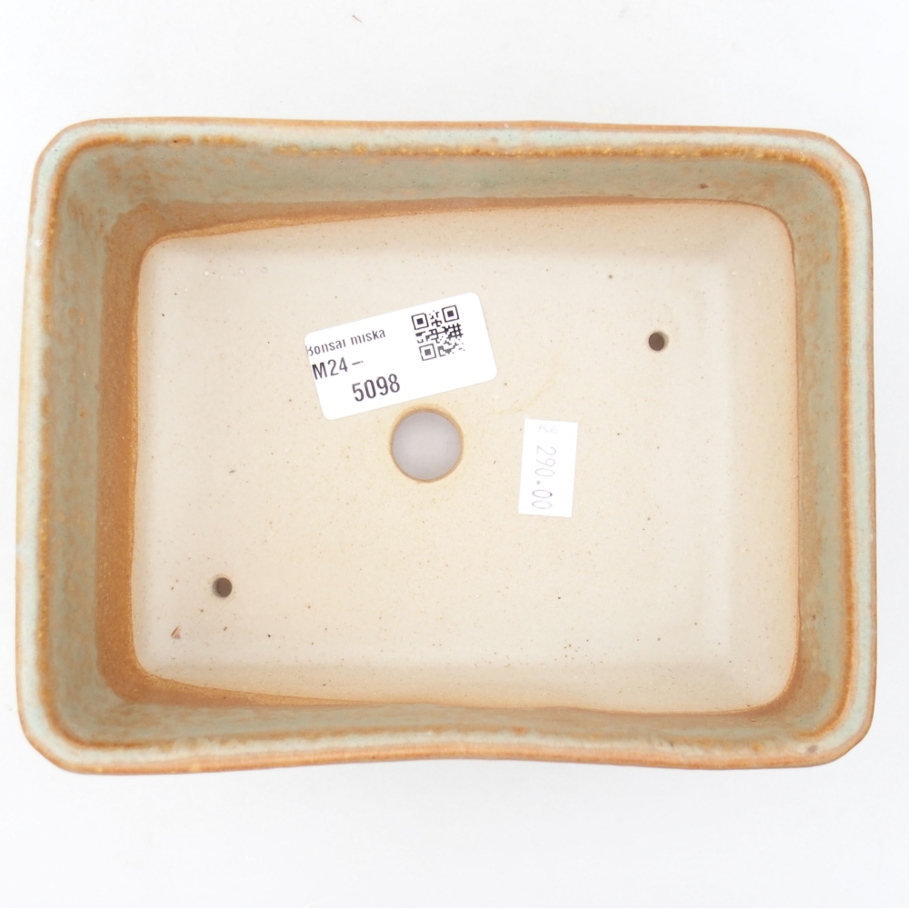 kerámia bonsai tál 16 x 12 x 6 cm, zöld