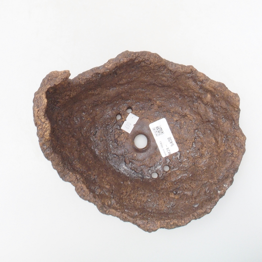 Kerámia kagyló 16 x 16 x 16 cm , barna színű