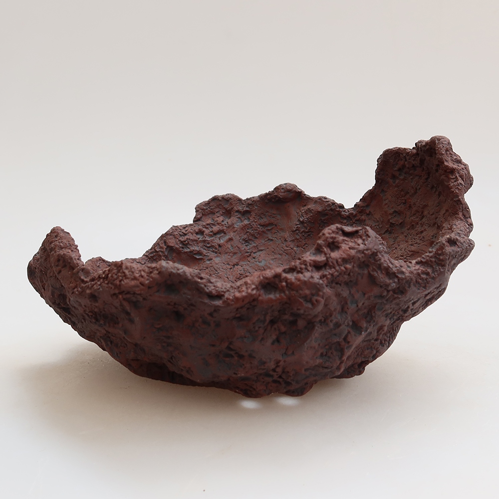 Kerámia héj, 15 x 15 x 10,5 cm, barna színű