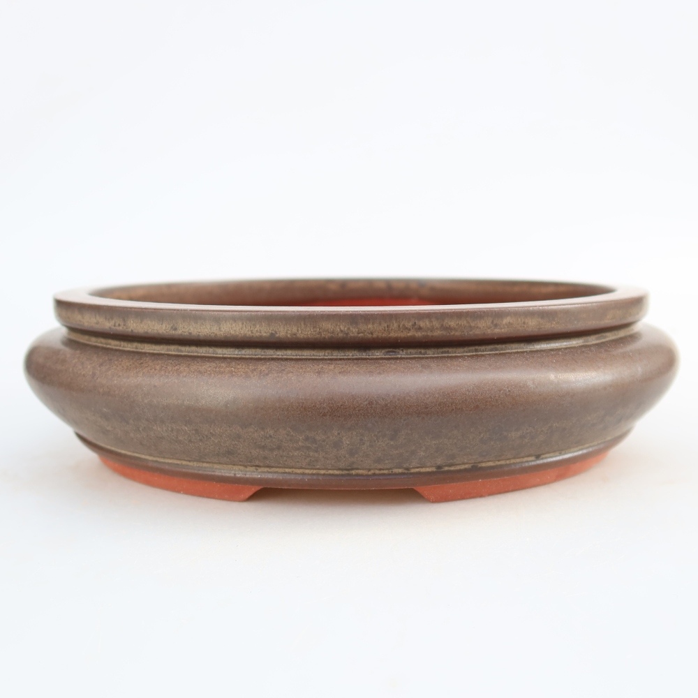 Kerámia tál  23,5 x 23,5 x 7 cm, barna színű