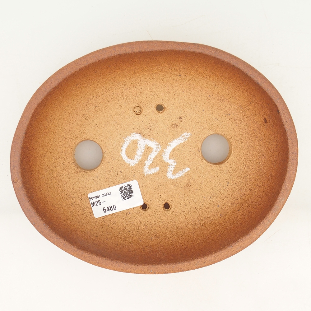 Bonsai tál 20 x 16 x 6 cm , színe barna