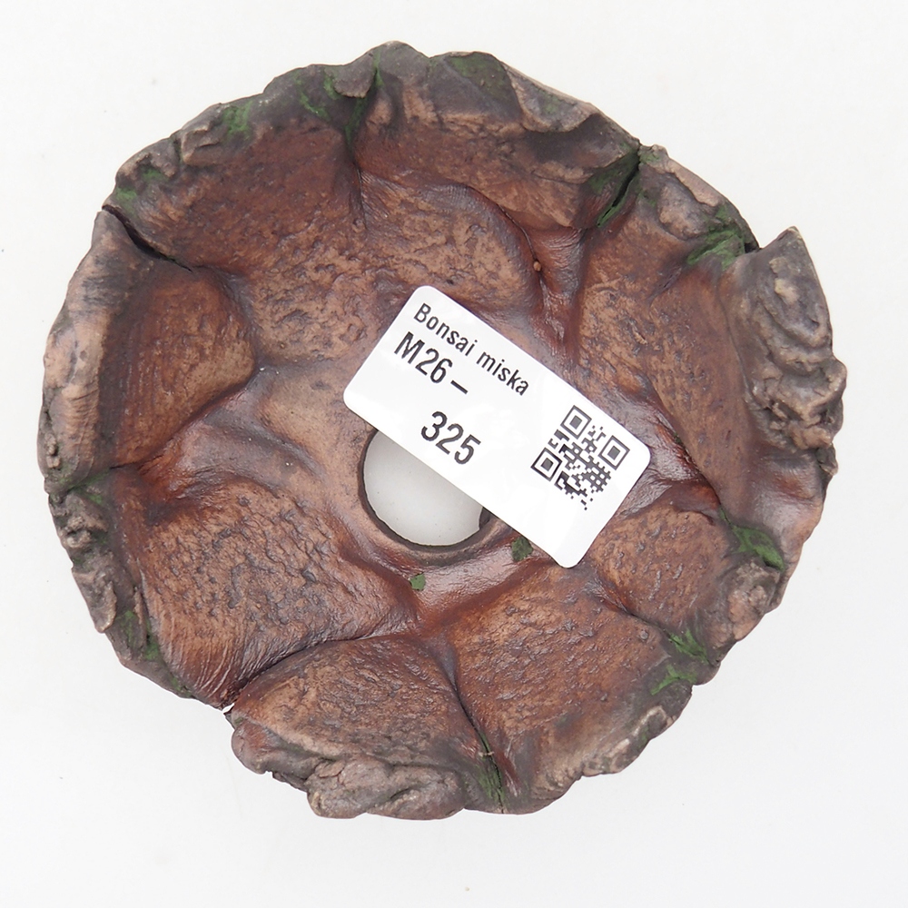 Kerámia kagyló 8,5 x 6 x 6,5 cm , zöld színű