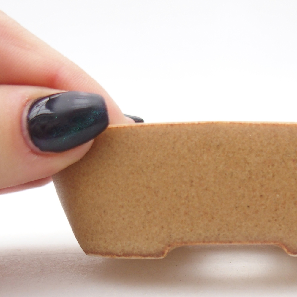 Mini bonsai tál 8,5 x 6 x 2,5 cm, barna