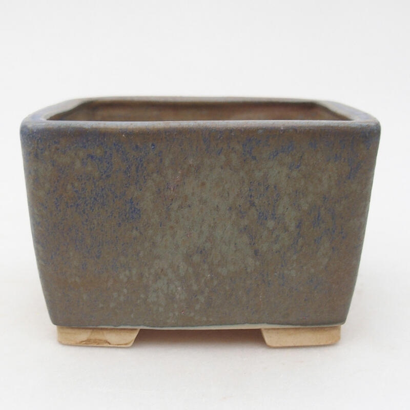 kerámia bonsai tál 10,5 x 10,5 x 6,5 cm, kék színben
