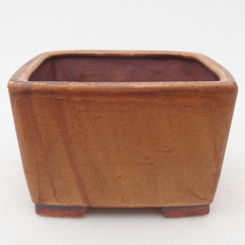 Kerámia bonsai tál 10,5 x 10,5 x 6,5 cm, rózsaszínű