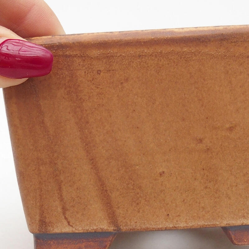 Kerámia bonsai tál 10,5 x 10,5 x 6,5 cm, rózsaszínű