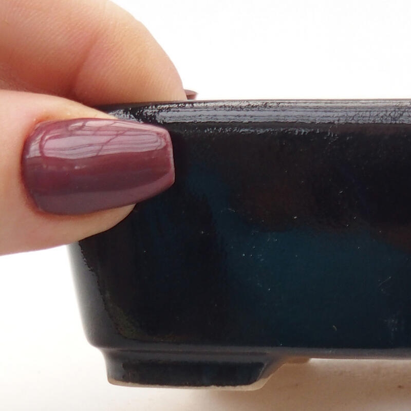 Kerámia bonsai tál 10 x 5,5 x 3,5 cm, fekete