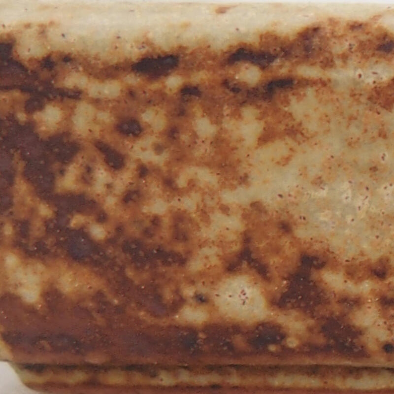 kerámia bonsai tál 10 x 7 x 2 cm, bézs színű