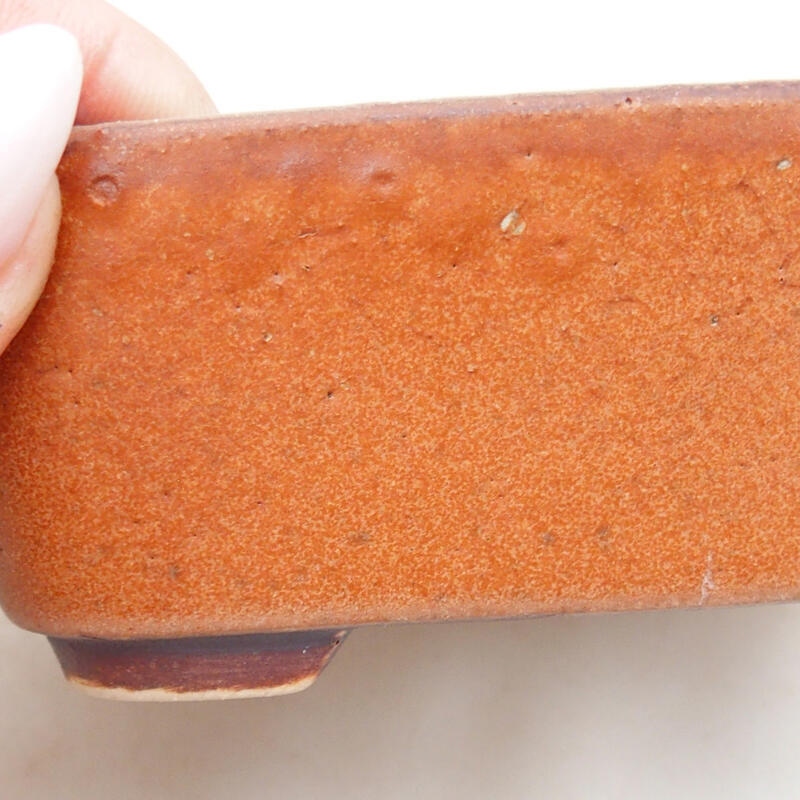 kerámia bonsai tál 10 x 8,5 x 4 cm, barna