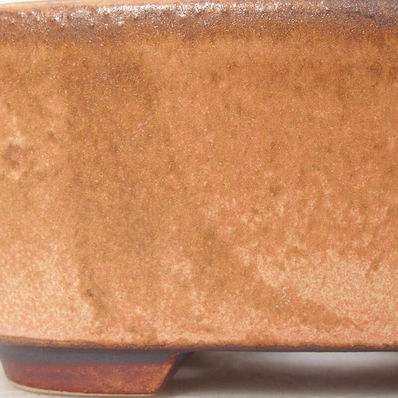 kerámia bonsai tál 10 x 8,5 x 4 cm, rózsaszínű