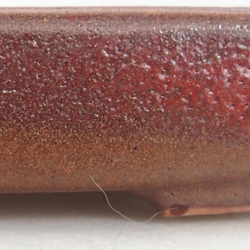 kerámia bonsai tál 10 x 8 x 2 cm, bordó, bordó