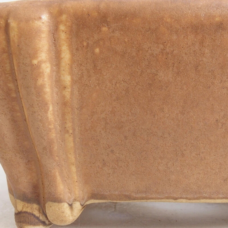 kerámia bonsai tál 10 x 9 x 4,5 cm, barna