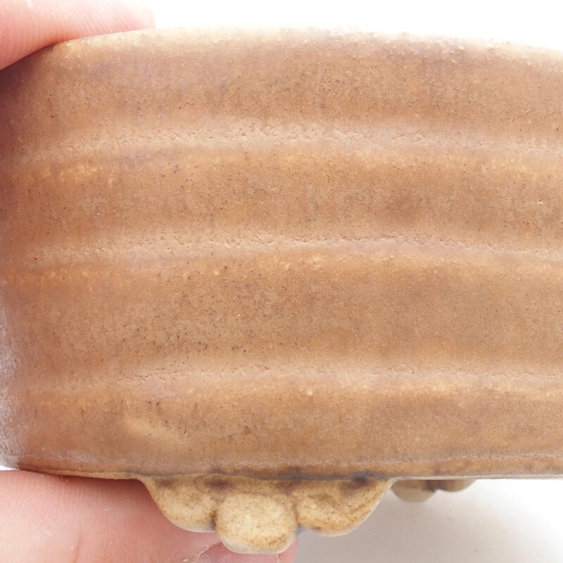 kerámia bonsai tál 10 x 9 x 5 cm, narancssárga