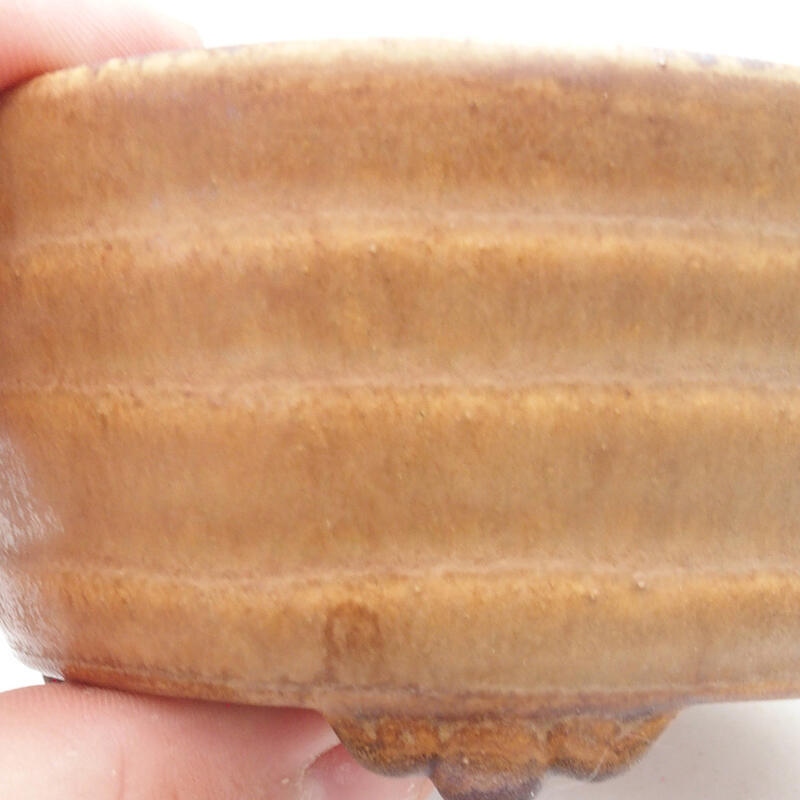 kerámia bonsai tál 10 x 9 x 5 cm, narancssárga