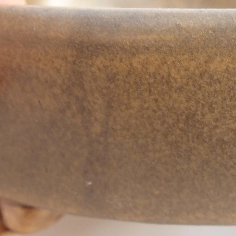 kerámia bonsai tál 11,5 x 10 x 3,5 cm, barna