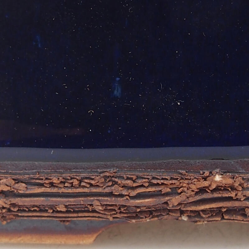 kerámia bonsai tál 11,5 x 10 x 4,5 cm, kék színben