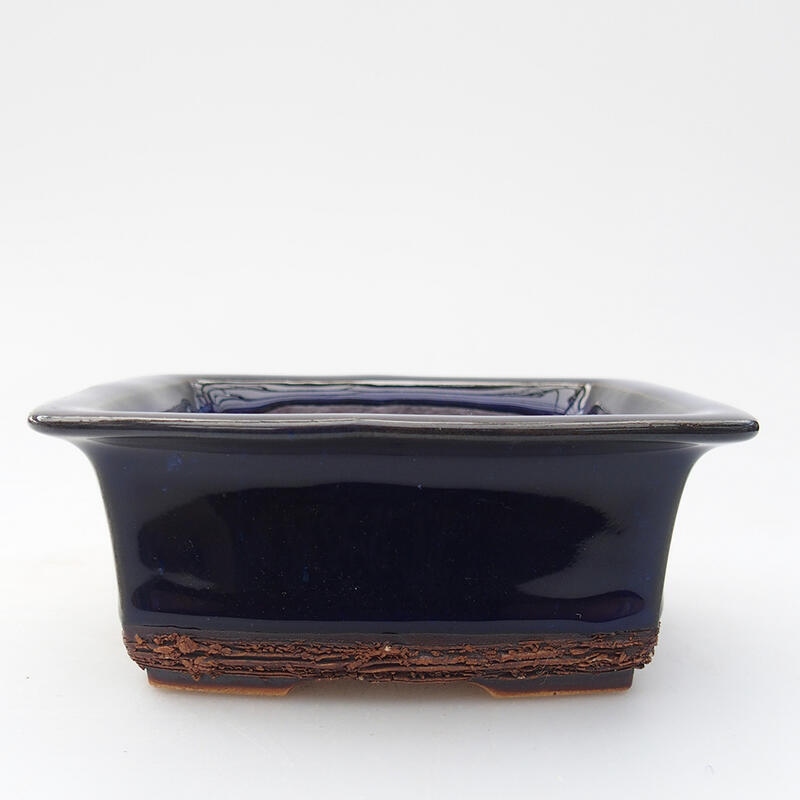 kerámia bonsai tál 11,5 x 10 x 4,5 cm, kék színben